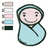 Happy Baby Embroidery Design